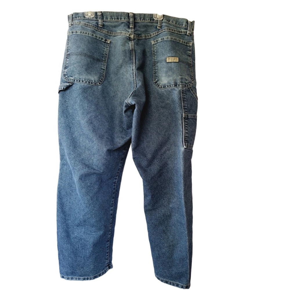 Wrangler Blue Carpenter 38X30 bootcut cowboy construction worker jeans